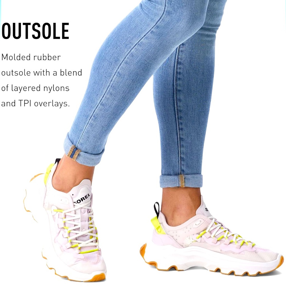 EUC SOREL Women’s Size 8.5 Kinetic Breakthru Tech Sneakers-Dreamy Sea Salt